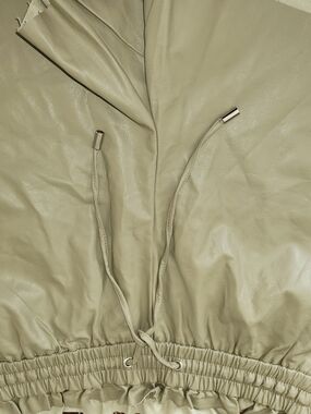 Zenana Outfitters Taupe Faux Leather Shorts